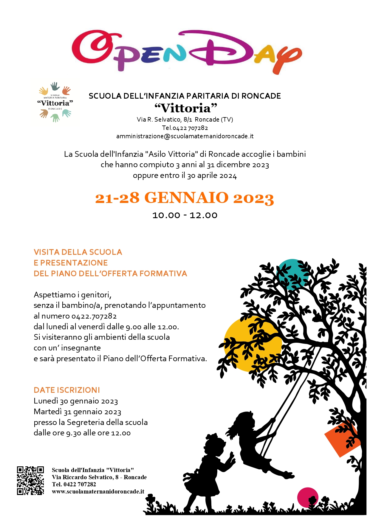 OPEN DAY 2022 SCUOLA DELL'INFANZIA